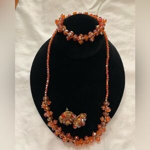 Aurora Bareilles iridescent, faceted jewelry set